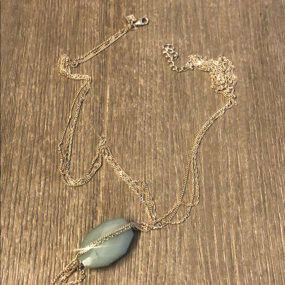 Banana Republic jade statement necklace